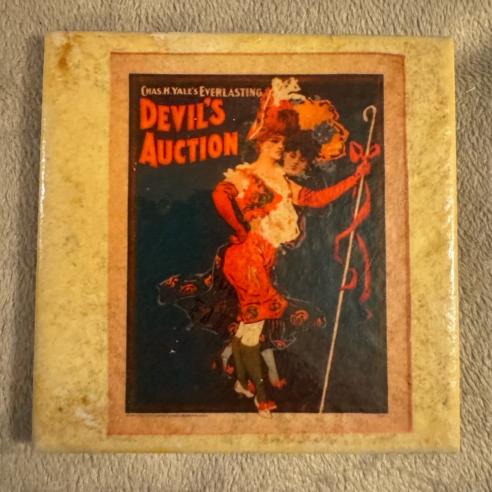 Set of four coasters made from images on ceramic tiles. 4” square. New - Picture 2 of 7